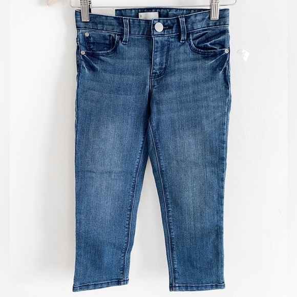 BNWT Gap Kids Capri Jean Pants, Dark Wash - Size 8 - Picture 1 of 8
